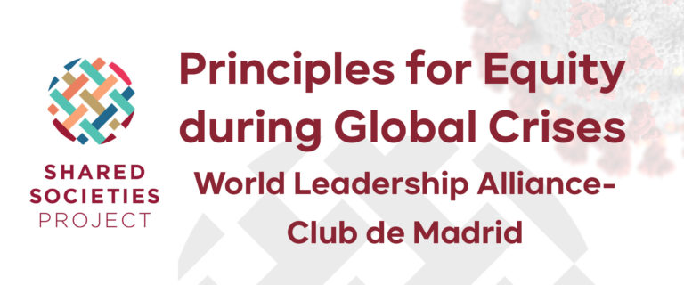 Club de Madrid Members announce principles on equity during global crises